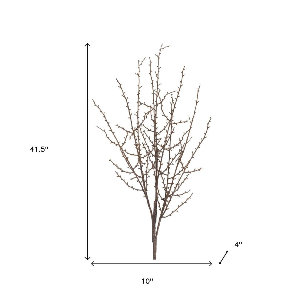 Set of Six 10" Brown And Gray Artificial Birch