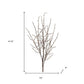 Set of Six 10" Brown And Gray Artificial Birch