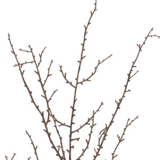 Set of Six 9" Brown And Gray Artificial Birch