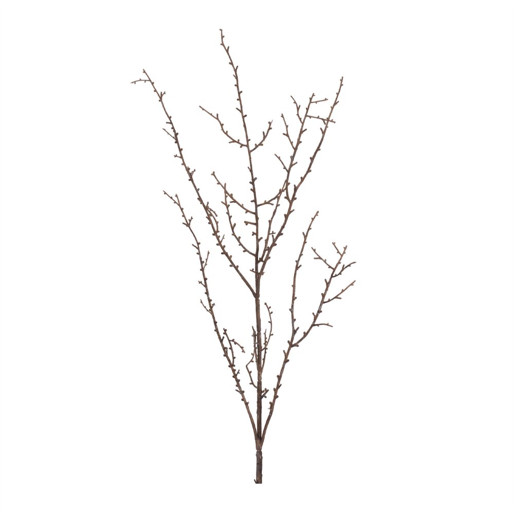 Set of Six 9" Brown And Gray Artificial Birch
