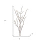 Set of Six 9" Brown And Gray Artificial Birch