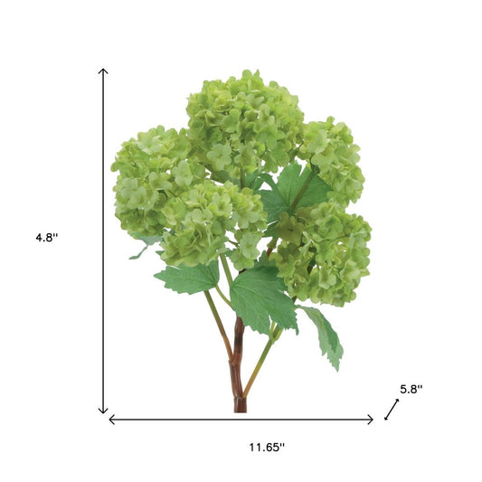 Set of Two 12" Green And Brown Artificial