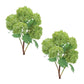 Set of Two 12" Green And Brown Artificial