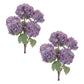 Set of Two 12" Purple Green And Brown Artificial