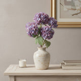 Set of Two 12" Purple Green And Brown Artificial