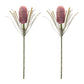 Set of Two 29" Pink White And Green Artificial Flowering
