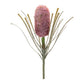 Set of Two 29" Pink White And Green Artificial Flowering