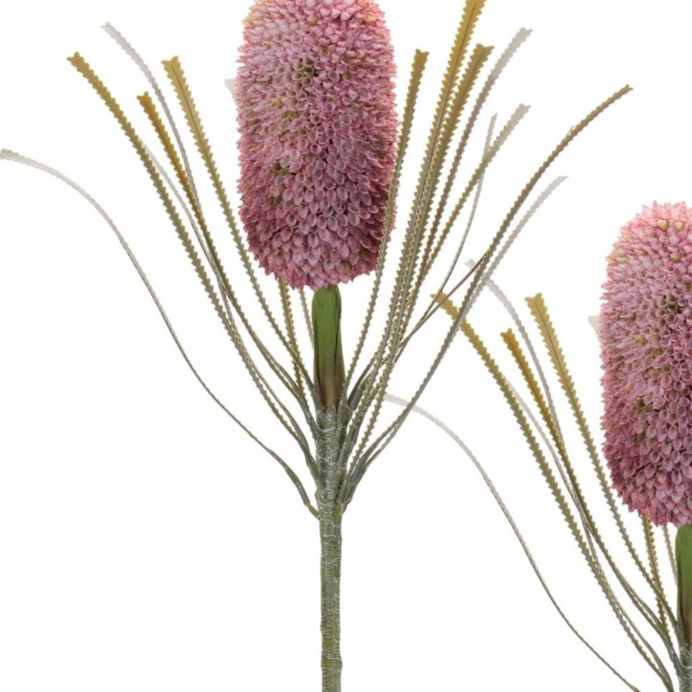 Set of Two 29" Pink White And Green Artificial Flowering