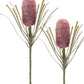 Set of Two 29" Pink White And Green Artificial Flowering