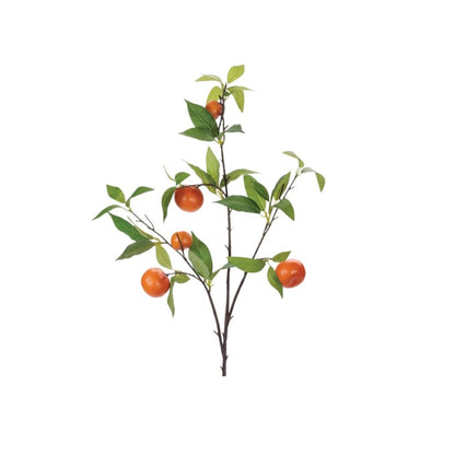 Set of Six 34" Orange Green And Brown Artificial