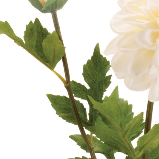 Set of Six 26" White Ivory And Green Artificial Flowering