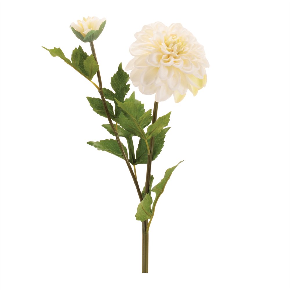 Set of Six 26" White Ivory And Green Artificial Flowering