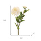 Set of Six 26" White Ivory And Green Artificial Flowering