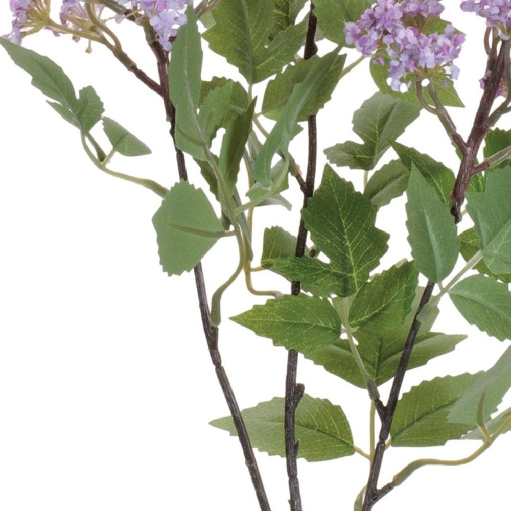 Set of Four 35" Purple Green And Brown Artificial Flowering