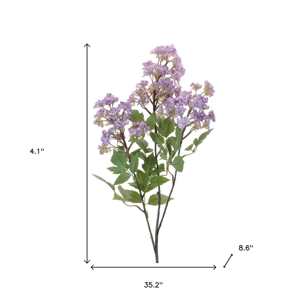 Set of Four 35" Purple Green And Brown Artificial Flowering