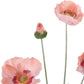 Set of Six 25" Pink And Green Artificial Flowering
