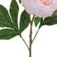 Set of Six 24" Pink White And Green Artificial Flowering