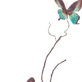 Set of Four 31" Blue Artificial