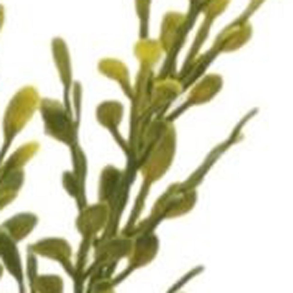 Set of Six 7" Green Artificial Foliage