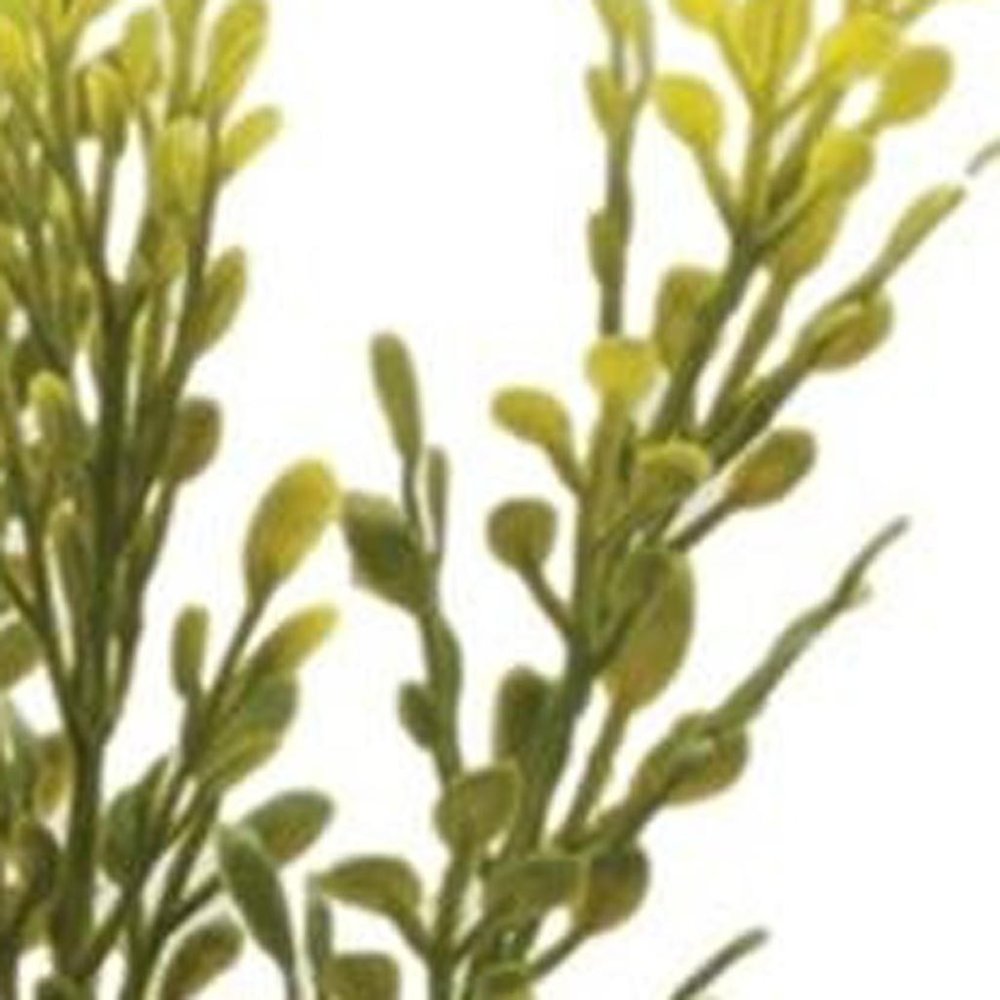 Set of Six 7" Green Artificial Foliage