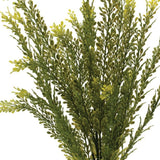 Set of Six 7" Green Artificial Foliage