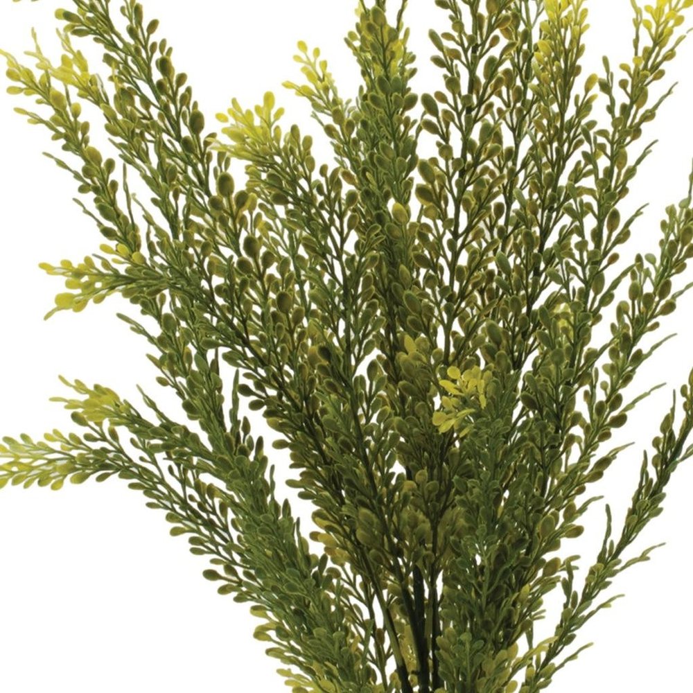 Set of Six 7" Green Artificial Foliage