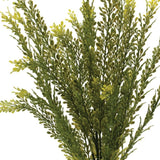 Set of Six 7" Green Artificial Foliage