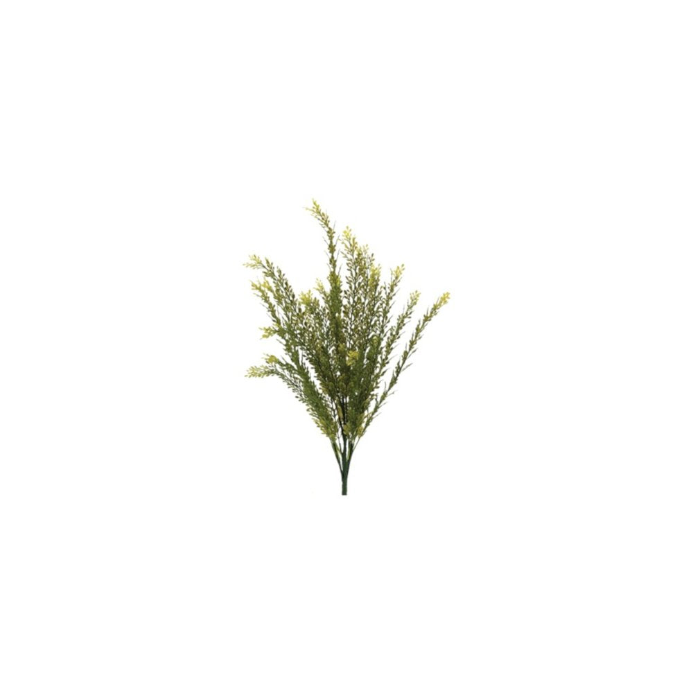 Set of Six 7" Green Artificial Foliage