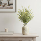 Set of Six 7" Green Artificial Foliage