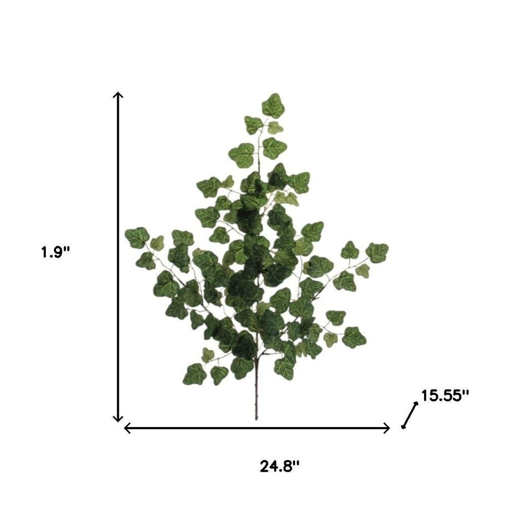 Set of Six 25" Green Artificial Foliage