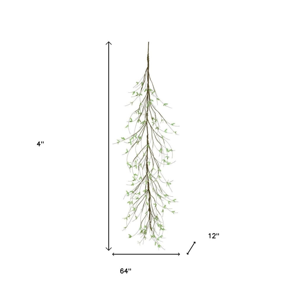 Set of Two 64" Green And Brown Artificial Foliage