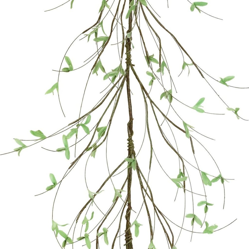 Set of Two 64" Green And Brown Artificial Foliage