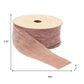 Raw Edge Velvet Ribbon 2" x 10 Yds. Shatterproof Rayon Ribbon