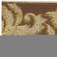 Embroidered Damask Wired Ribbon 4" x 5 Yds. Shatterproof Ribbon