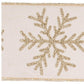 Glittered Snowflake Wired Ribbon 4" x 5 Yds. Shatterproof Ribbon