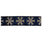 Glittered Snowflake Wired Ribbon 4" x 5 Yds. Shatterproof Ribbon