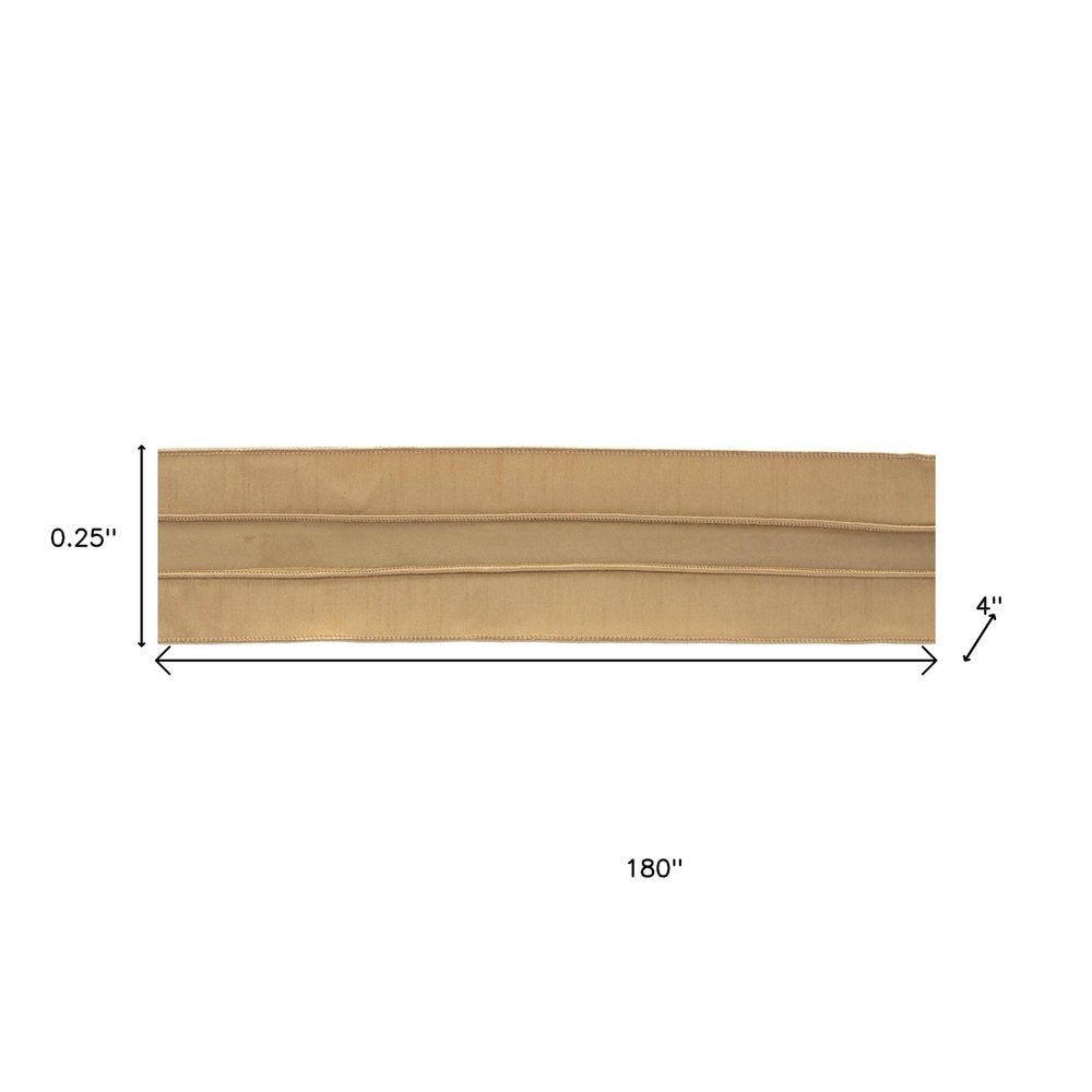 Set of Two Gold Shatterproof Ribbons