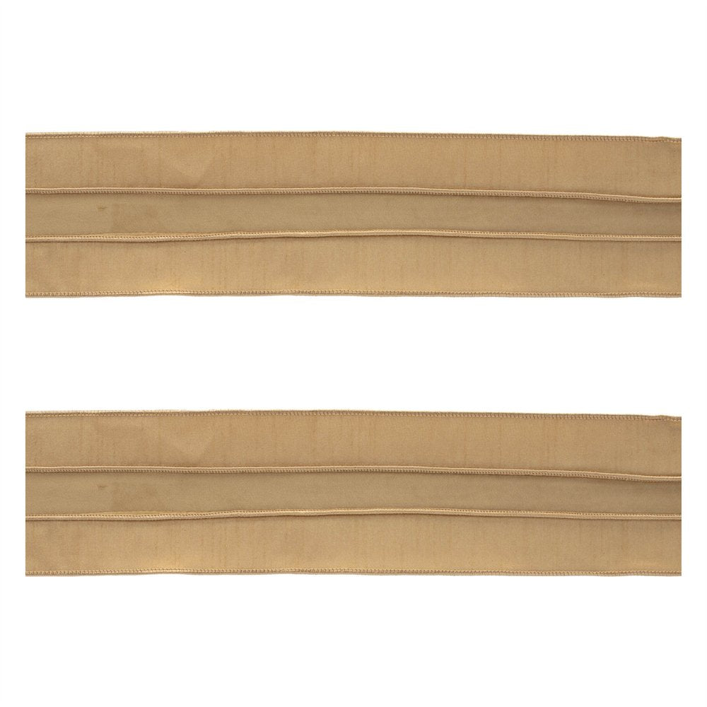 Set of Two Gold Shatterproof Ribbons