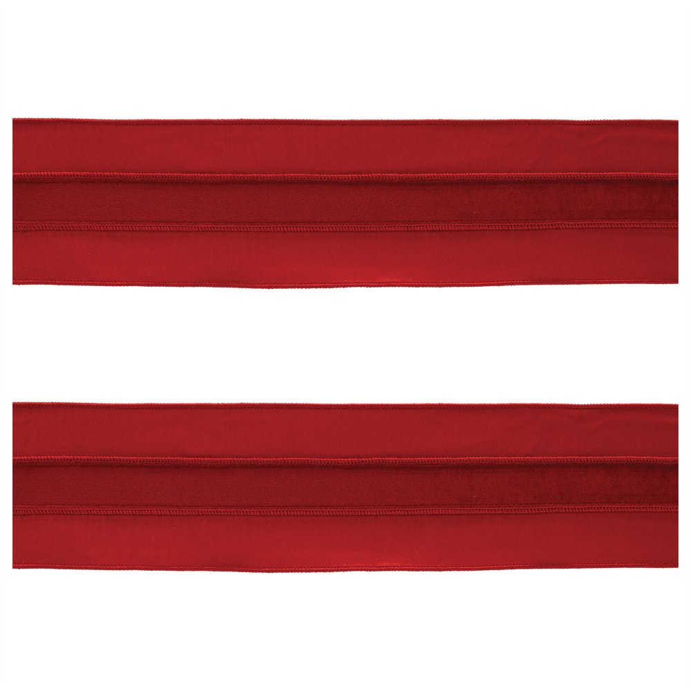 Set of Two Red Shatterproof Ribbons