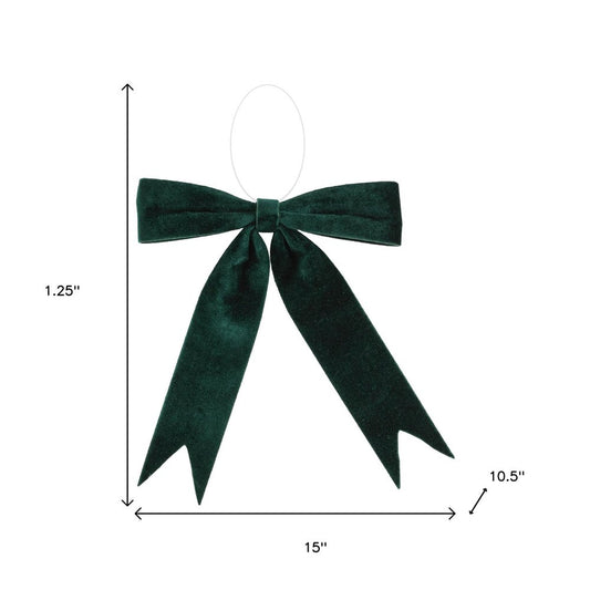 Set of Two Green Shatterproof Bows