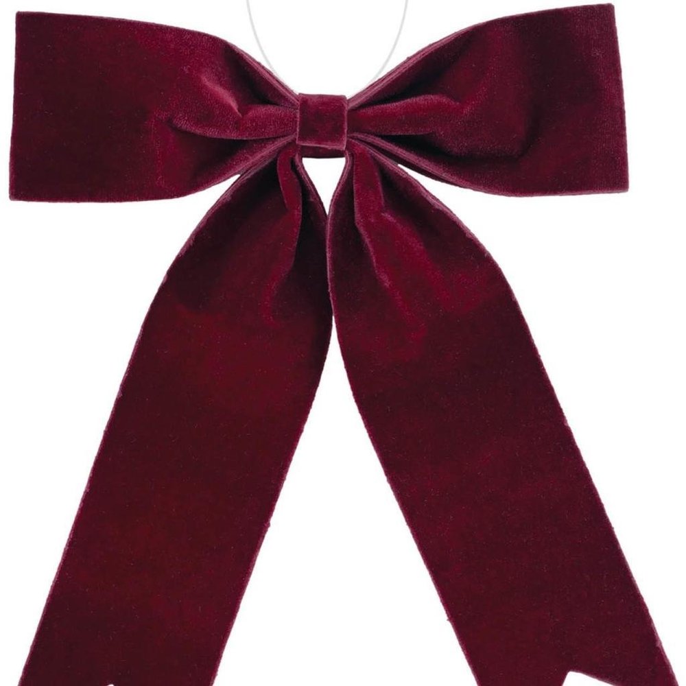 Set of Two Red Shatterproof Bows