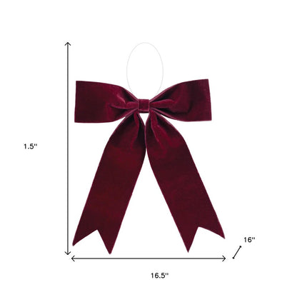 Set of Two Red Shatterproof Bows