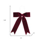 Set of Two Red Shatterproof Bows