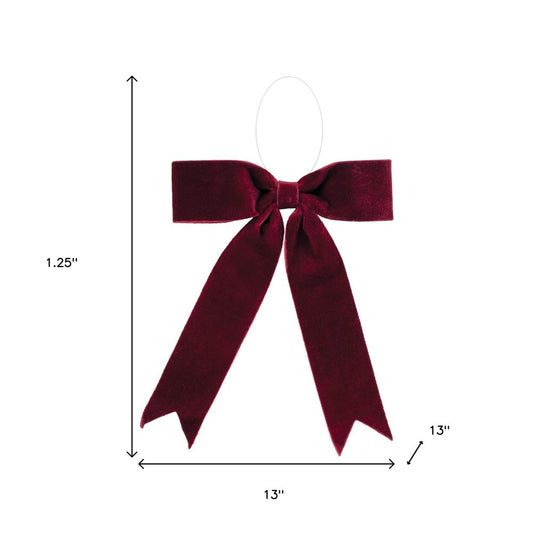 Set of Two Red Shatterproof Bows