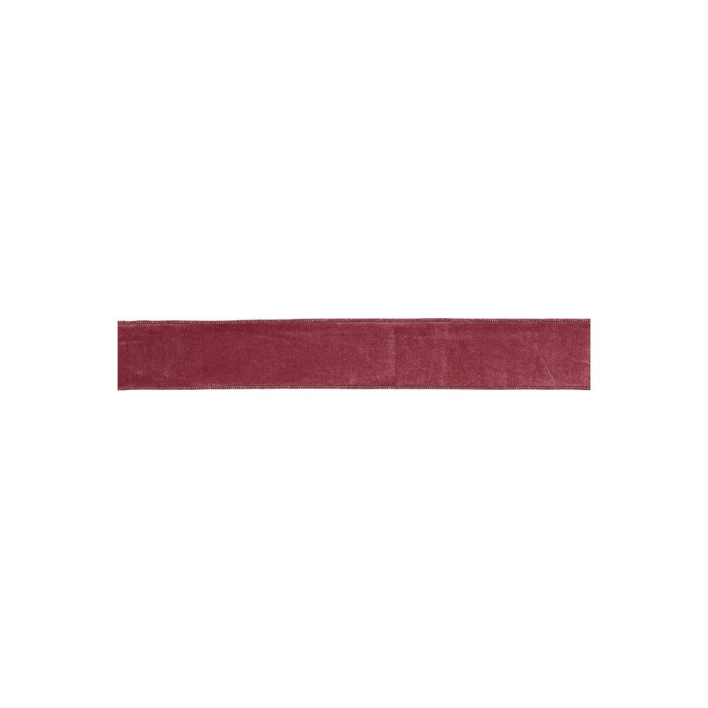 Mauve Red Wired Ribbon 2.5" x 10 Yds. Shatterproof Ribbon