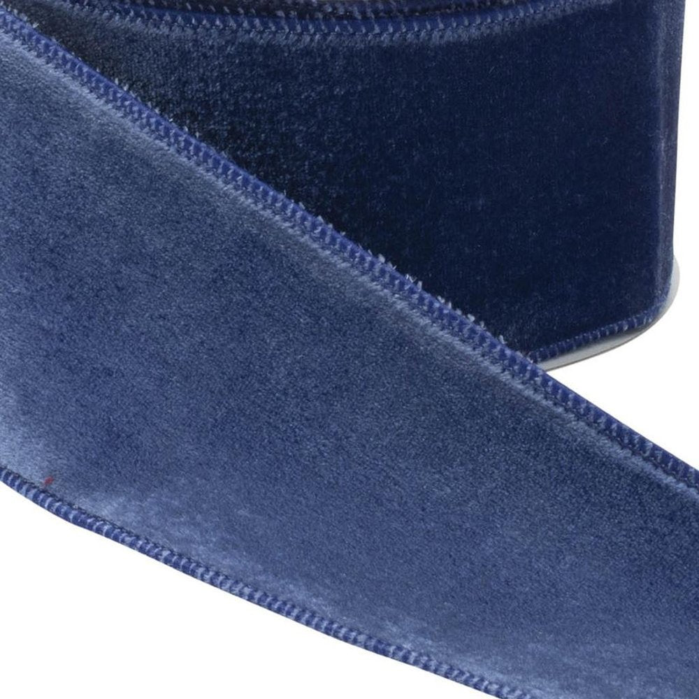 Blue Wired Ribbon 2.5" x 10 Yds. Shatterproof Ribbon