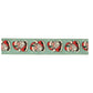 Set of Two Green Red And White Shatterproof Ribbons