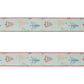 Set of Two White Blue And Red Shatterproof Ribbons