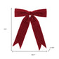 Set of Two Red Shatterproof Bows