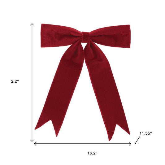 Set of Two Red Shatterproof Bows